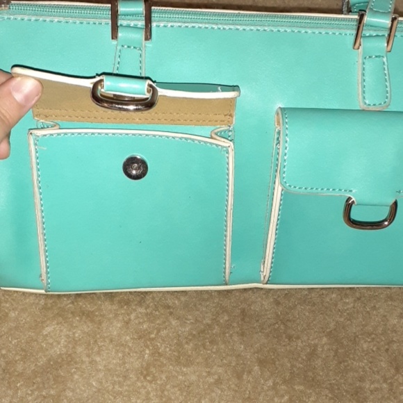 Apt9| 90's Turquoise shoulder Bag - Picture 5 of 8